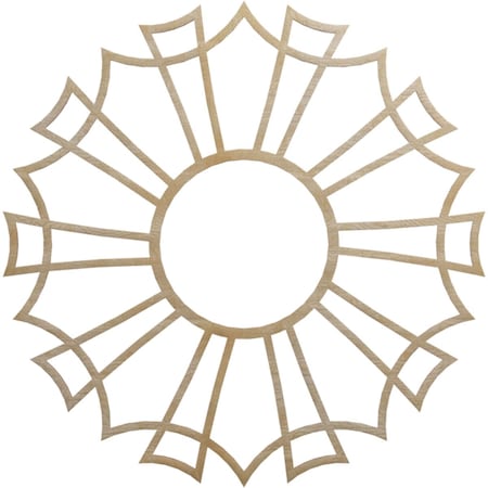 Ekena Millwork Augustus Wood Fretwork Pierced Ceiling Medallion, Birch, 36"OD x 12 5/8"ID x 3/8"T CMWP36X36X0375AUBI